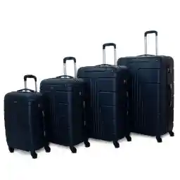 Senator Lightweight Luggage Checked Bag- 24 Inches Hardshell Suitcase Spinner Luggage for Travel A1012 | ABS Medium Size Luggage with Spinner Wheels 4 (Checked Luggage 24-Inch, Navy Blue)