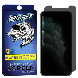 محافظ صفحه نمایش حریم شخصی وایت ولف مدل WGPS مناسب برای گوشی موبایل اپل iPhone 11 PRO