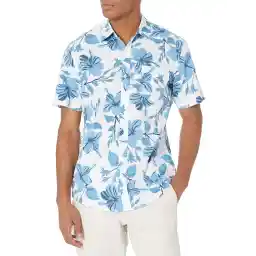 Amazon Essentials Slim-Fit Men's Short Sleeve Button Down Shirt