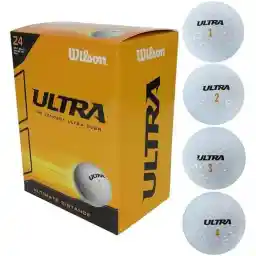 Wilson Golfballen Ultra, wit, verpakking van 24 stuks