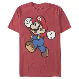 Nintendo mens Super Mario Jump Pose T-Shirt