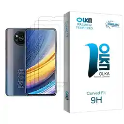 محافظ صفحه نمایش کولینگ مدل Olka Glass MIX003 مناسب برای گوشی موبایل شیائومی Poco X3 Pro بسته سه عددی