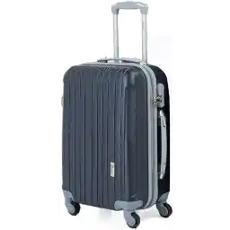 Senator Hard side Suitcase on Wheels Ultra Lightweight ABS Light Spinner Trolley Case with Spinner Wheels 4 - KH132 (28, Navy Blue)