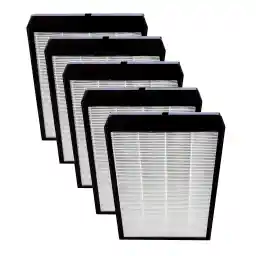 Nuwave OxyPure 5-Pack Genuine Replacement HEPA/Carbon Combo Filters, Removes Irritants, Pollutants & Odors, Produced & Sold by Original Manufacturer for OxyPure Models 47001, 47002, 47003, and 47004