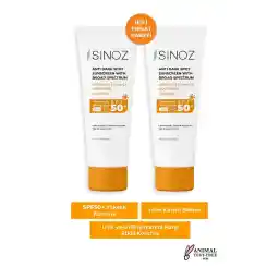 Sinoz Spf 50+ Yüz Güneş Kremi - Normal Ve Kuru Ciltler Için Günlük Kullanım (2 X 50 Ml)