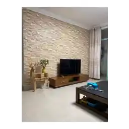 کاغذ دیواری سه بعدی دیوارهای رنگارنگ Nw46 کف چسب آجری با پشتوانه انعطاف پذیر قابل پاک کردن پانل دیواری