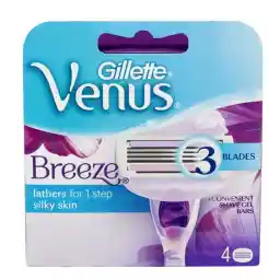 یدک تیغ اصلاح بانوان ونوس بنفش 4 عددی | ژیلت