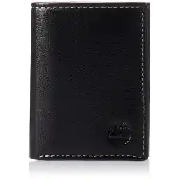 Timberland Men's Leather Trifold Wallet with Id Window Tri-Fold