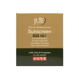 پک ساشه ای 3 میل ضد آفتاب spf50 انواع پوست بی رنگ اس پی بسته 30 عددی | ژوت