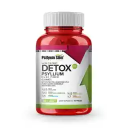 فرم لاغری Psyllium Slim Detox Psyllium Slimming Psyllium حاوی 60 تکه استخوان ژله ای، کمک به کاهش وزن، سیر نگه داشتن شما، فرم گیاهی