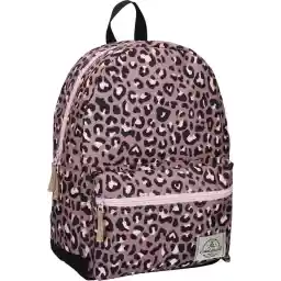 کوله پشتی Milky Kiss Jungle Vibes - کیف مدرسه دخترانه - صورتی - چاپ پلنگی