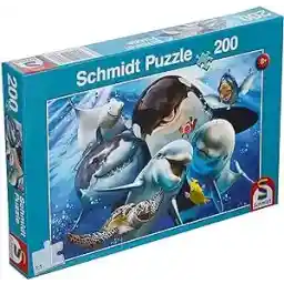 Schmidt games 56360 onderwatervrienden, kinderpuzzel, 200 delen, kleurrijk