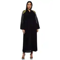 Nukhbaa Women's Abaya, Black