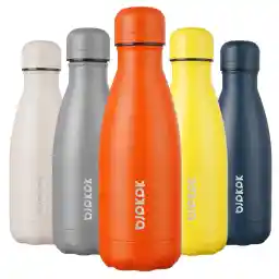 BJPKPK 12oz Insulated Stainless Steel Water Bottles Metal Water Bottle for Travel,Orange