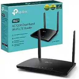 TP-Link Archer MR550 Router 4G+ Cat6 300 Mbps, Wi-Fi AC1200 dual-band, met sim, microSIM, Gigabit LAN/WAN-poort, MU-MIMO, zonder configuratie, TP-Link OneMesh technologie