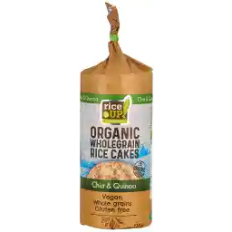 Rice Up, Organic Wholegrain Rice Cakes, Chia & Quinoa, 120 gm