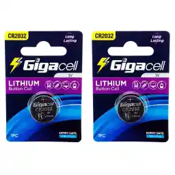 باتری سکه ای گیگاسل مدل CR2032 بسته 2 عددی