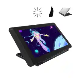 تبلت گرافیکی 2020 HUION Kamvas 13 با صفحه - مانیتور نقشه کشی گرافیکی با صفحه نمایش کامل لمینت، قلم جدید PW517، دستگاه اندرویدی کاملا مجهز، پشتیبانی از کابل Type-C، بنفش