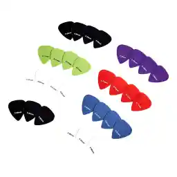 Amazon Basics Guitar Picks, Solid Colors, Nylon, 30-Pack