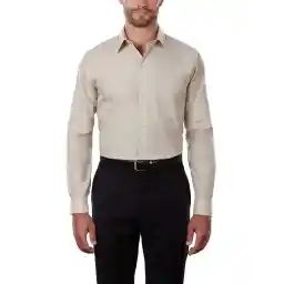 Van Heusen Mens Poplin Regular Fit Solid Point Collar SHIRT