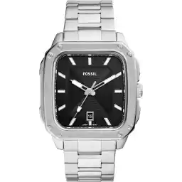 Fossil Inscription Three-Hand Date Stainless Steel Watch - FS5933