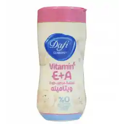 دستمال مرطوب کودک ویتامینه آ و ای 70 عددی | دافی