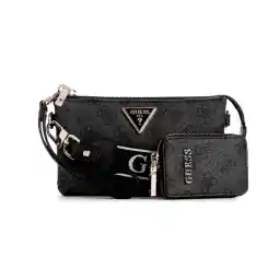 GUESS Womens Latona Mini Triple Compartment Top Zip Mini Crossbody, Crossbody