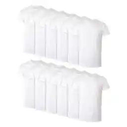 Hanes Men's Cotton, Moisture-Wicking Crew Tee Undershirts, Multi-Packs Available