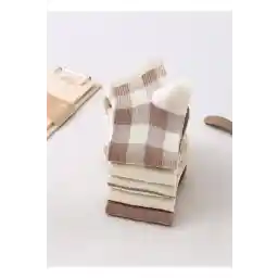 مشکی آردن جوراب کالج الگوی جوراب زنانه 5 جفت