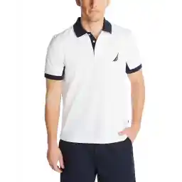 Nautica mens Classic Fit Short Sleeve Performance Pique Polo Shirt Polo Shirt