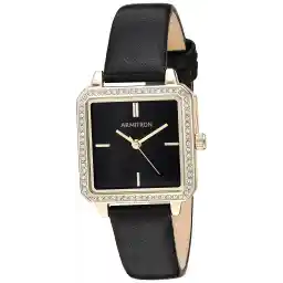 Armitron Women's Genuine Crystal Accented Leather Strap Watch, 75/5597
