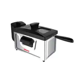 Nobel Deep Fryer 3.0 Ltr Capacity with 700g Frying Capacity and has Detachable Enamel Oil Tank,Plastic Lid with Stainless Steel and Filter NDF7G with Observe Window