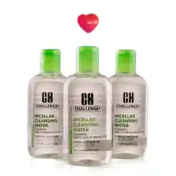 پک سه عددی پاک کننده آرایش میسلار واتر پوست چرب حجم 250 میلی لیتر | چلنج