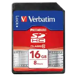 کارت حافظه SDHC ورباتیم مدل Premium کلاس 10 سرعت 10MBps ظرفیت 16 گیگابایت