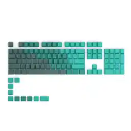 Glorious GPBT Dye Sublimated Keycaps (RainForest) - Thick PBT Plastic 114 Keycap Set for 100 Percent Full Size, 85 Percent and 80 Percent TKL, 60 Percent Compact, 75 Percent Mechanical Keyboards