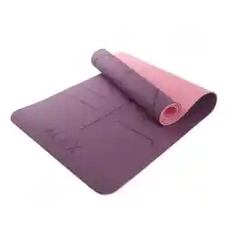 زیرانداز بدنسازی مت یوگا 6 میلیمتری TPE دو رنگ الکس Alex | بنفش/صورتی