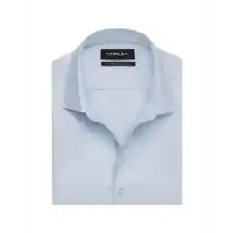 پیراهن مردانه کتان آبی کروم Corum مدل 2320109