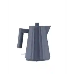 Alessi Plissè MDL06/1 G - Design elektrische waterkoker van thermoplastisch hars, 100 cl, grijs