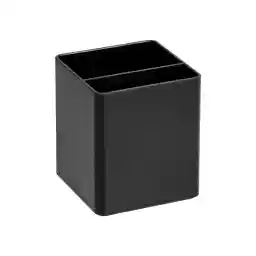 Amazon Basics Plastic Desk Organizer - Pen Cup, Black