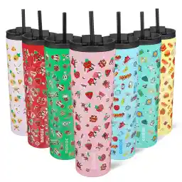 BJPKPK 34oz Stainless Steel Insulated Tumbler With lid And Straw Travel Coffee Thermal Tumblers Cup For Women And Men,Passionate Pink