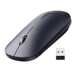 UGREEN Wireless Mouse, Slim Mouse Silent Mice Noiseless for Laptop with 2.4G USB Adapter Ultrafast Scrolling Portable Mice 4 Adjustable DPI Compatible with PC HP Lenovo ASUS Dell Smart TV-Black