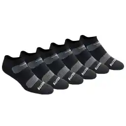 Saucony Mens Multi-pack Mesh Ventilating Comfort Fit Performance No-show Socks Running Socks (pack of 6)