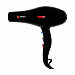 سشوار حرفهای سایونا مدل SY-1200، موتور AC با توان مصرفی 2000 وات، دارای قابلیت تعویض سری و باد سرد، دارای حلقه آویختن، با حالت صافکننده و حجمدهنده، وزن 1100 گرم، تنظیم حرارت 3 حالته و کنترل سرعت 2 حالته، به همراه 2 عدد سری متمرکزکننده پهن و باریک