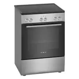 Bosch, 66L, Freestanding Electric Cooker, 4 Zones, 3D Hotair, EcoClean Direct, Make in Germany – HKL060070M Black