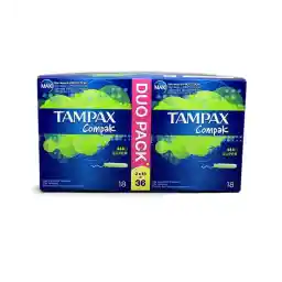 تامپون بهداشتی کمپک سوپر 36 عددی | تامپکس