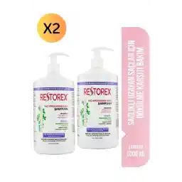 شامپو ضد ریزش مو Restorex Extra Resistance 1000 ml 2 عدد