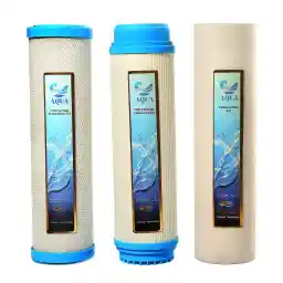 فیلتر دستگاه تصفیه کننده آب خانگی آکوا مدل AQUA-3s مجموعه 3 عددی