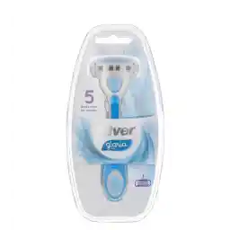 تیغ سیستم 5 لبه مدل گلوریا زنانه آبی | سیلور