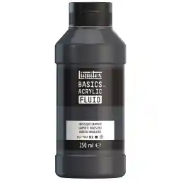 رنگ اکریلیک سیال Liquitex 8870439 Basics با قوام روان، خشک شدن سریع، نور سریع، ضد آب، پایه آب، بطری 250 میلی لیتری - گرافیت رنگین کمانی