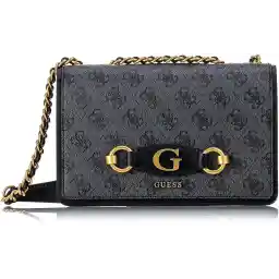 GUESS Womens Izzy Convertible Flap Crossbody Handbag